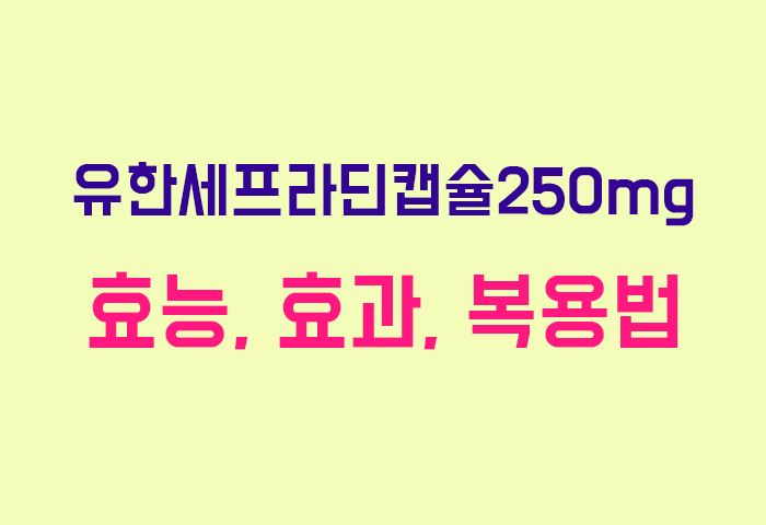 유한세프라딘캡슐250mg