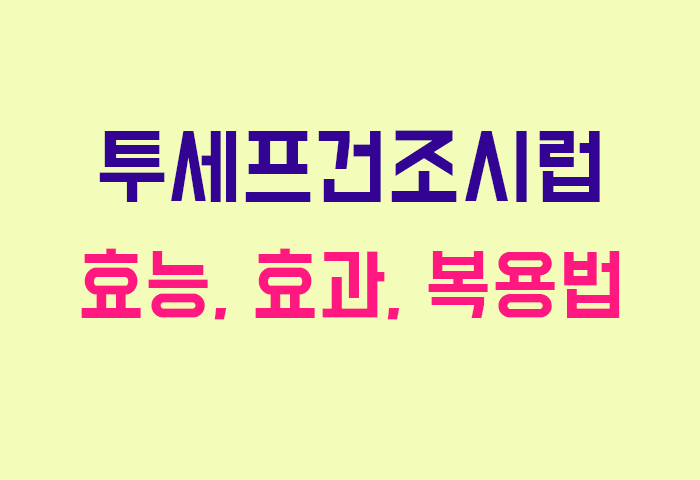 투세프건조시럽