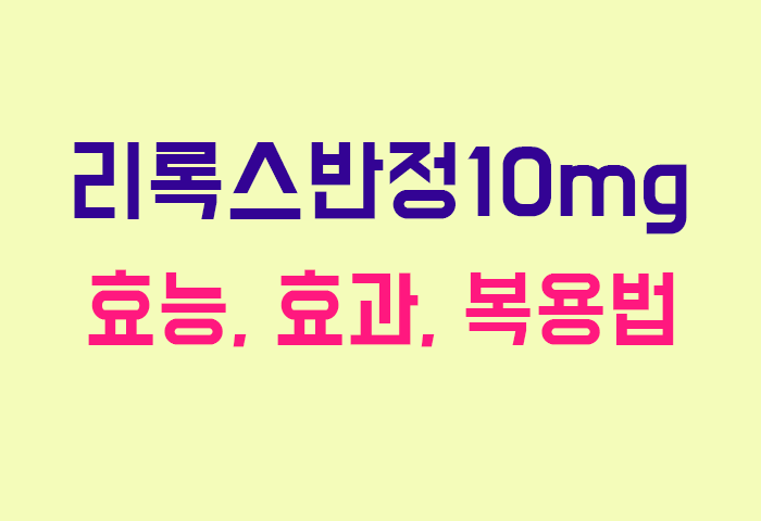 리록스반정10mg