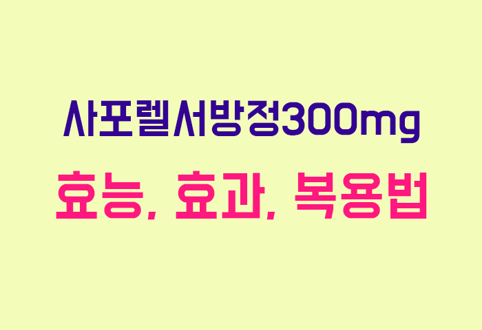 사포렐서방정300mg
