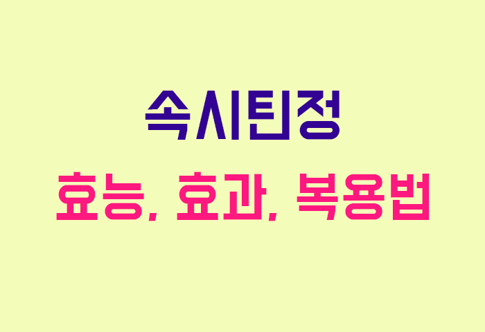 속시틴정