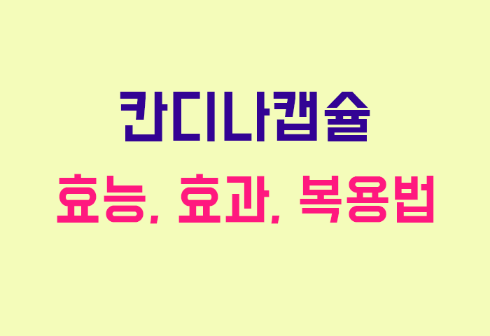 칸디나캡슐