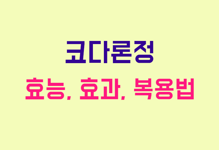 코다론정