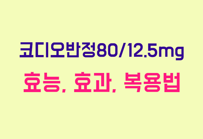 코디오반정80/12.5mg