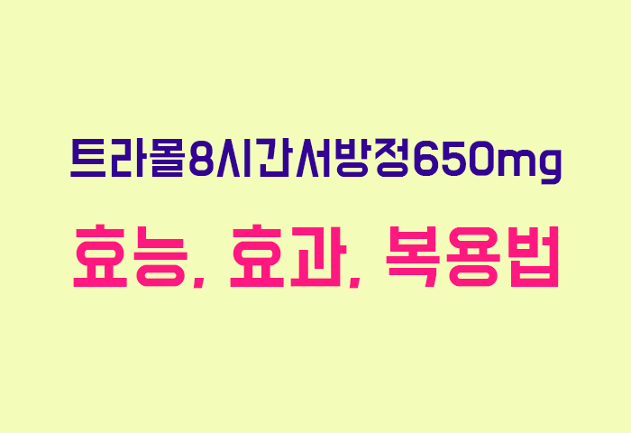 트라몰8시간서방정650mg