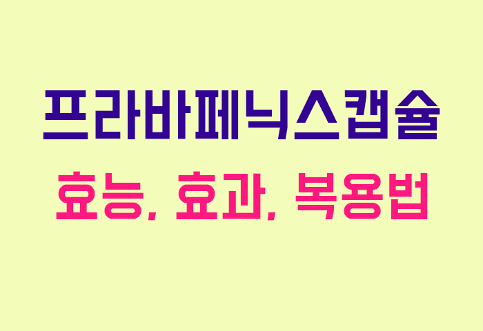 프라바페닉스캡슐