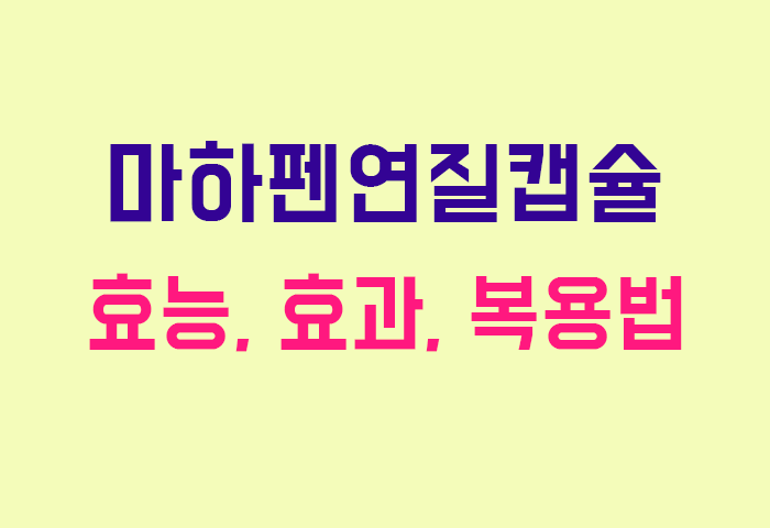 마하펜연질캡슐