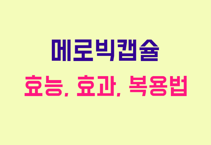 메로빅캡슐