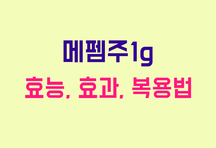 메펨주1g