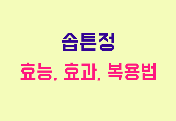 솝튼정
