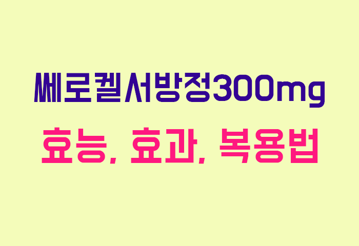 쎄로켈서방정300mg