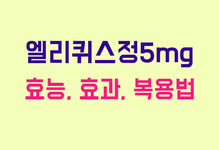엘리퀴스정5mg