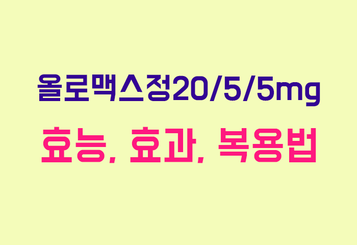 올로맥스정20/5/5mg