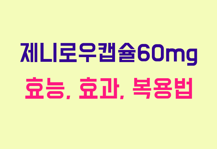 제니로우캡슐60mg