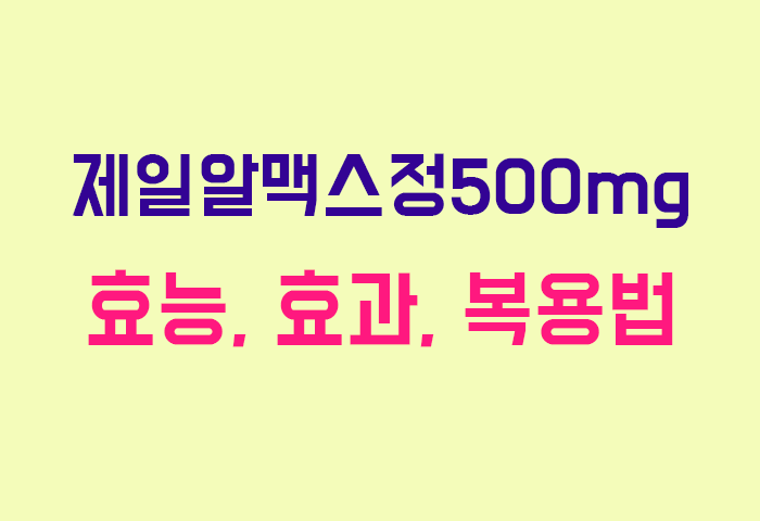 제일알맥스정500mg