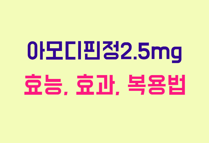 아모디핀정2.5mg
