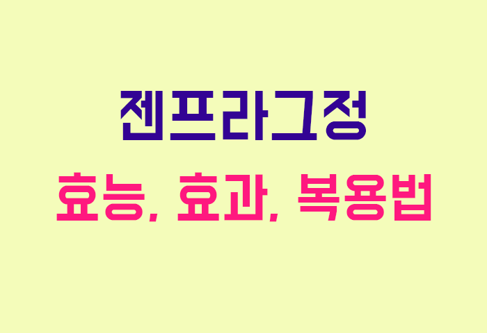 젠프라그정