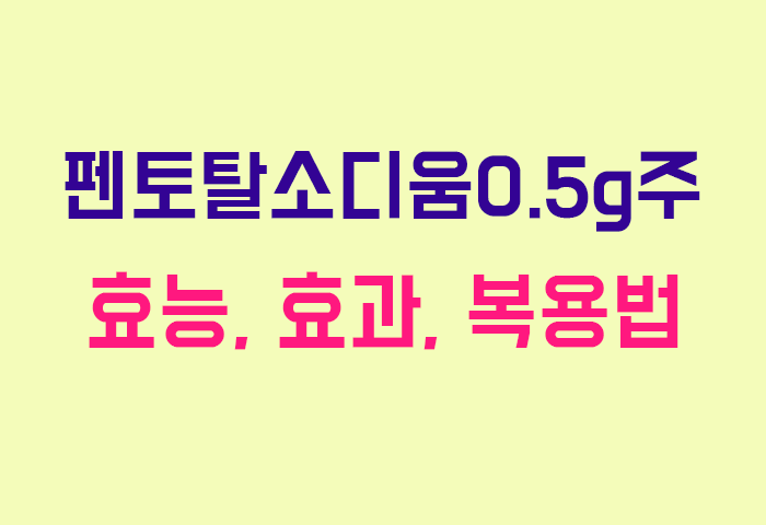 펜토탈소디움0.5g주