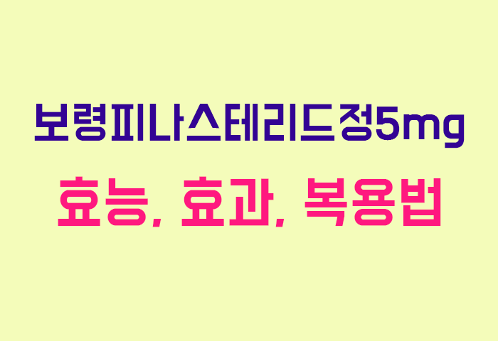 보령피나스테리드정5mg