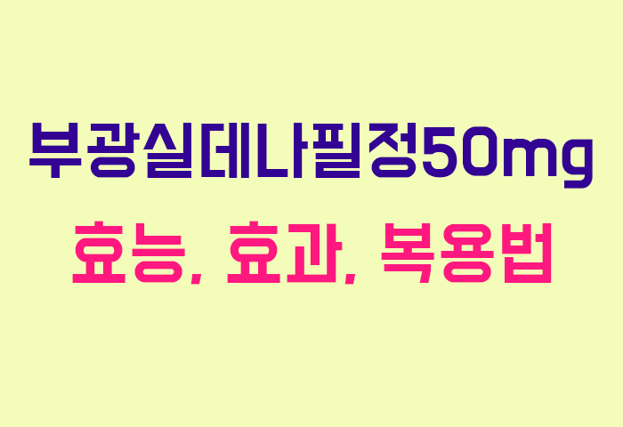 부광실데나필정50mg