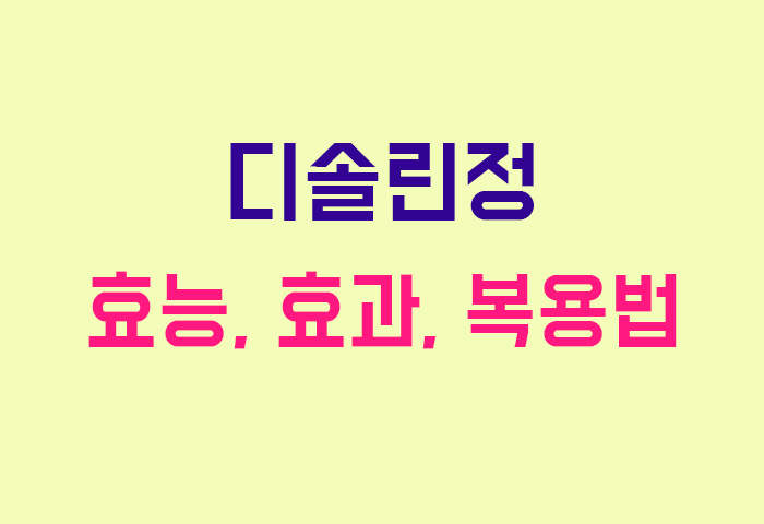 디솔린정