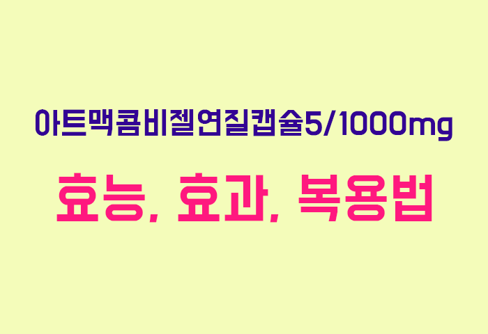 아트맥콤비젤연질캡슐5/1000mg