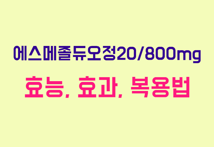 에스메졸듀오정20/800mg