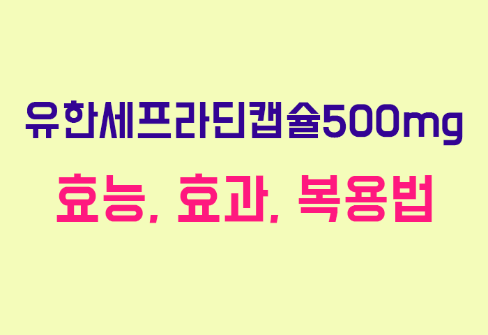 유한세프라딘캡슐500mg