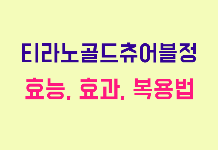 티라노골드츄어블정