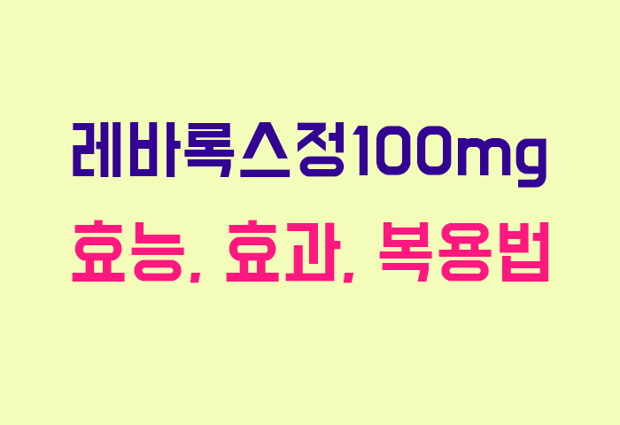 레바록스정100mg