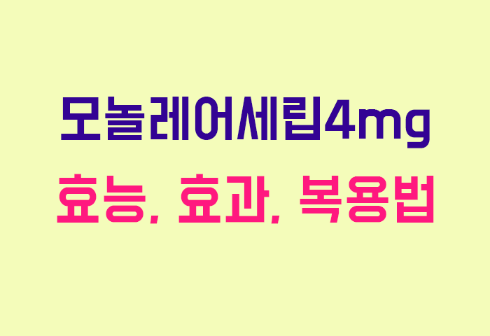 모놀레어세립4mg