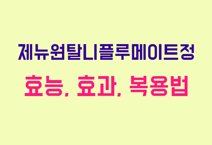 제뉴원탈니플루메이트정