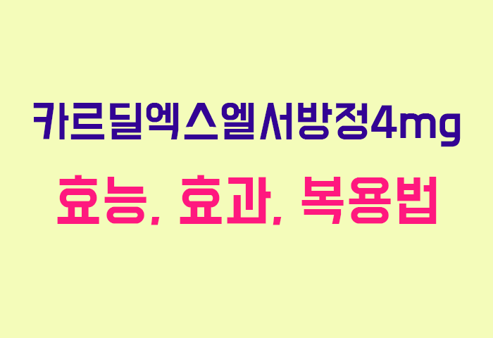 카르딜엑스엘서방정4mg