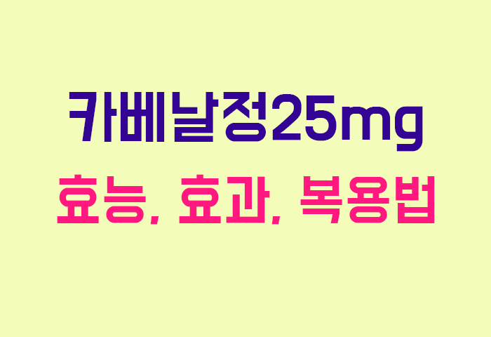 카베날정25mg