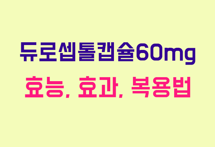 듀로셉톨캡슐60mg