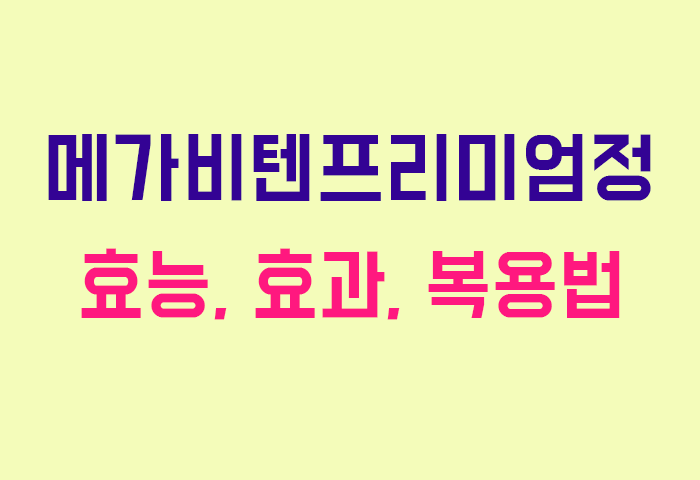 메가비텐프리미엄정
