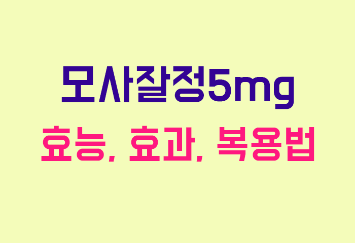 모사잘정5mg