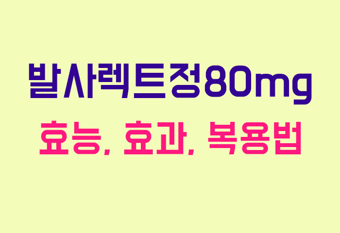 발사렉트정80mg