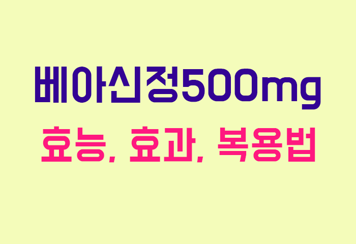 베아신정500mg