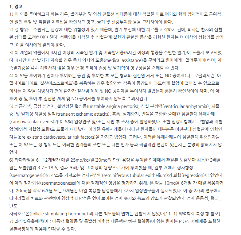 윕스정5mg 주의사항