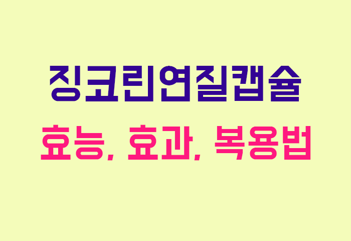 징코린연질캡슐