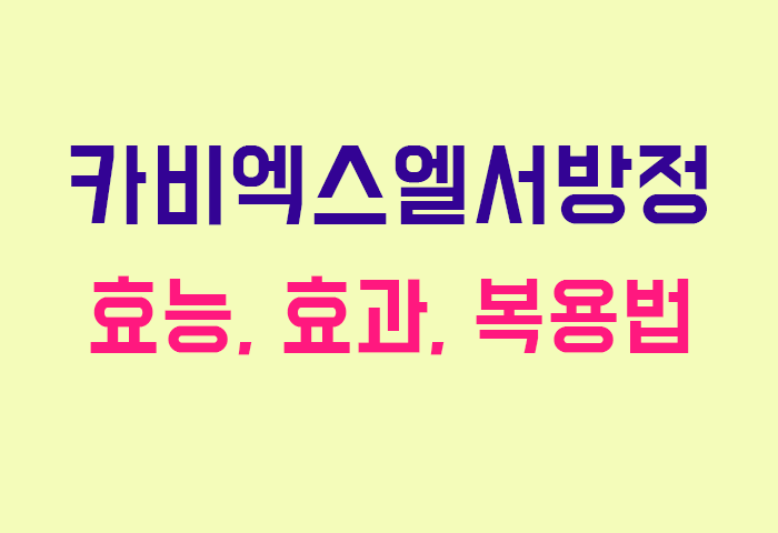 카비엑스엘서방정