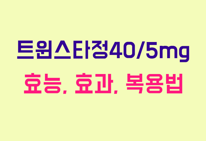 트윈스타정40/5mg
