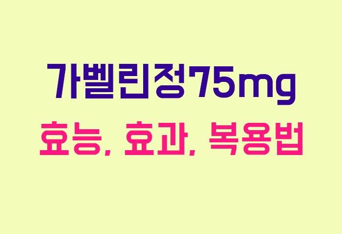 가벨린정75mg