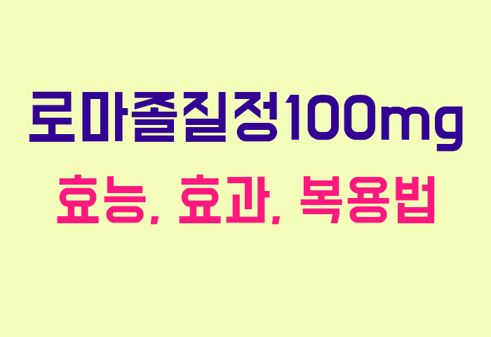 로마졸질정100mg