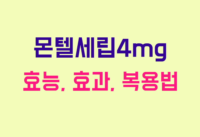 몬텔세립4mg