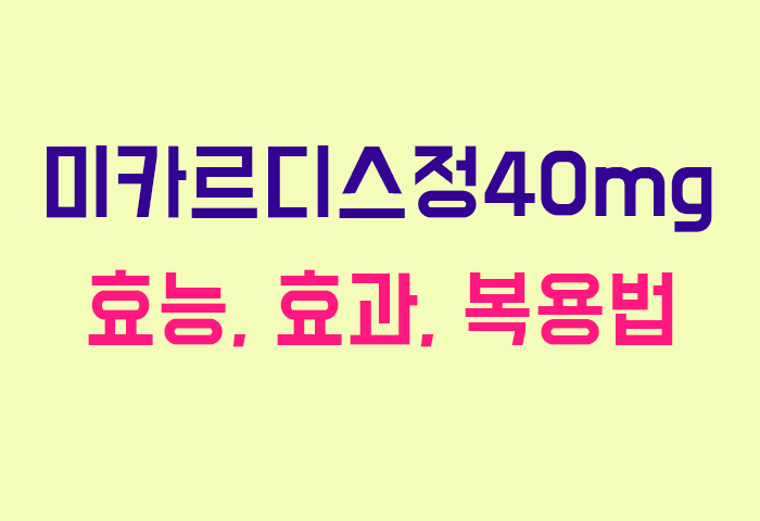 미카르디스정40mg